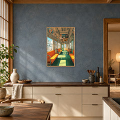 PINTURA 70 poster room mockup 3