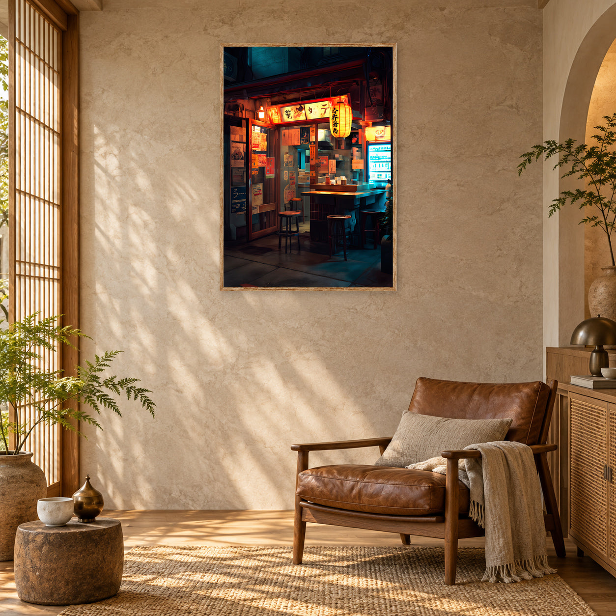 PEINTURE 70 poster room mockup 2
