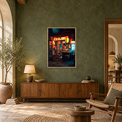 PEINTURE 70 poster room mockup 3