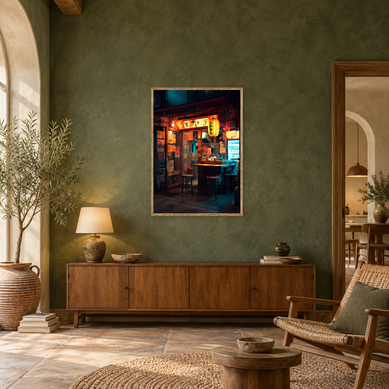 PEINTURE 70 poster room mockup 3