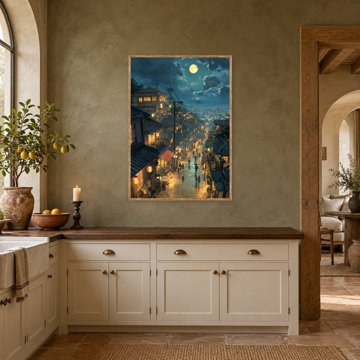 PEINTURE 70 poster room mockup 4