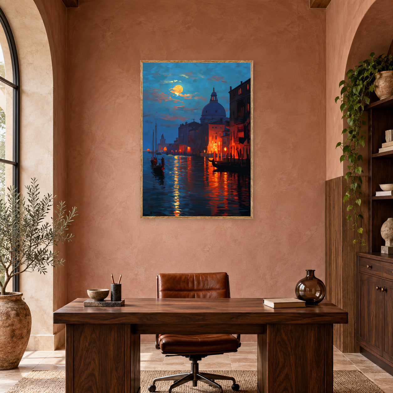 San Marco Venice Canal Wall Art Print poster room mockup 4