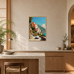 Positano Amalfi Coast Wall Art Print poster room mockup 3
