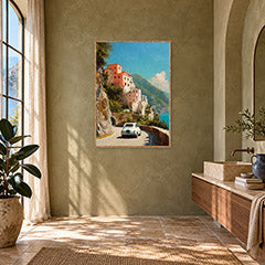 Positano Amalfi Coast Wall Art Print poster room mockup 4
