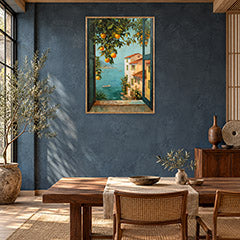 Piazza Tasso Sorrento Italian Wall Art Print poster room mockup 2