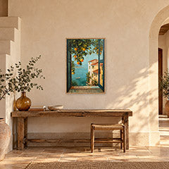 Piazza Tasso Sorrento Italian Wall Art Print poster room mockup 3
