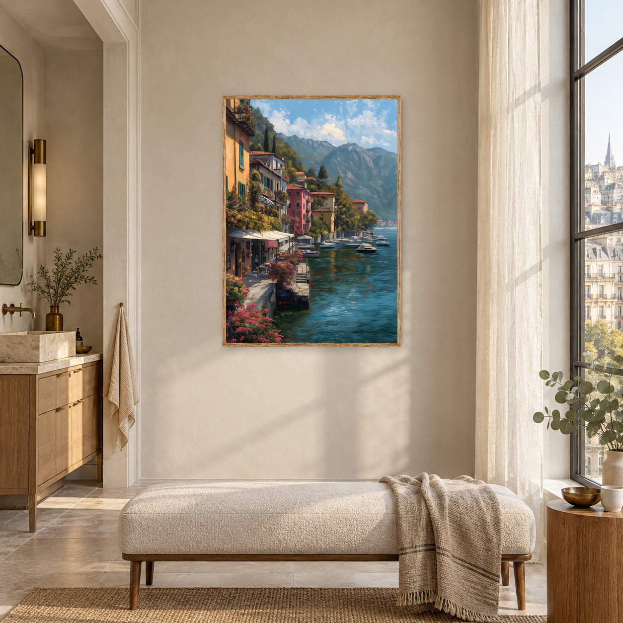 Avignon Provence Vineyard Wall Art Print poster room mockup 4