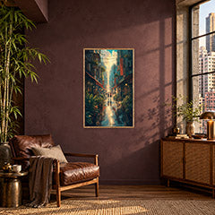 Sham Shui Po Hong Kong After Typhoon First Sun Wall Art Print poster room mockup 3