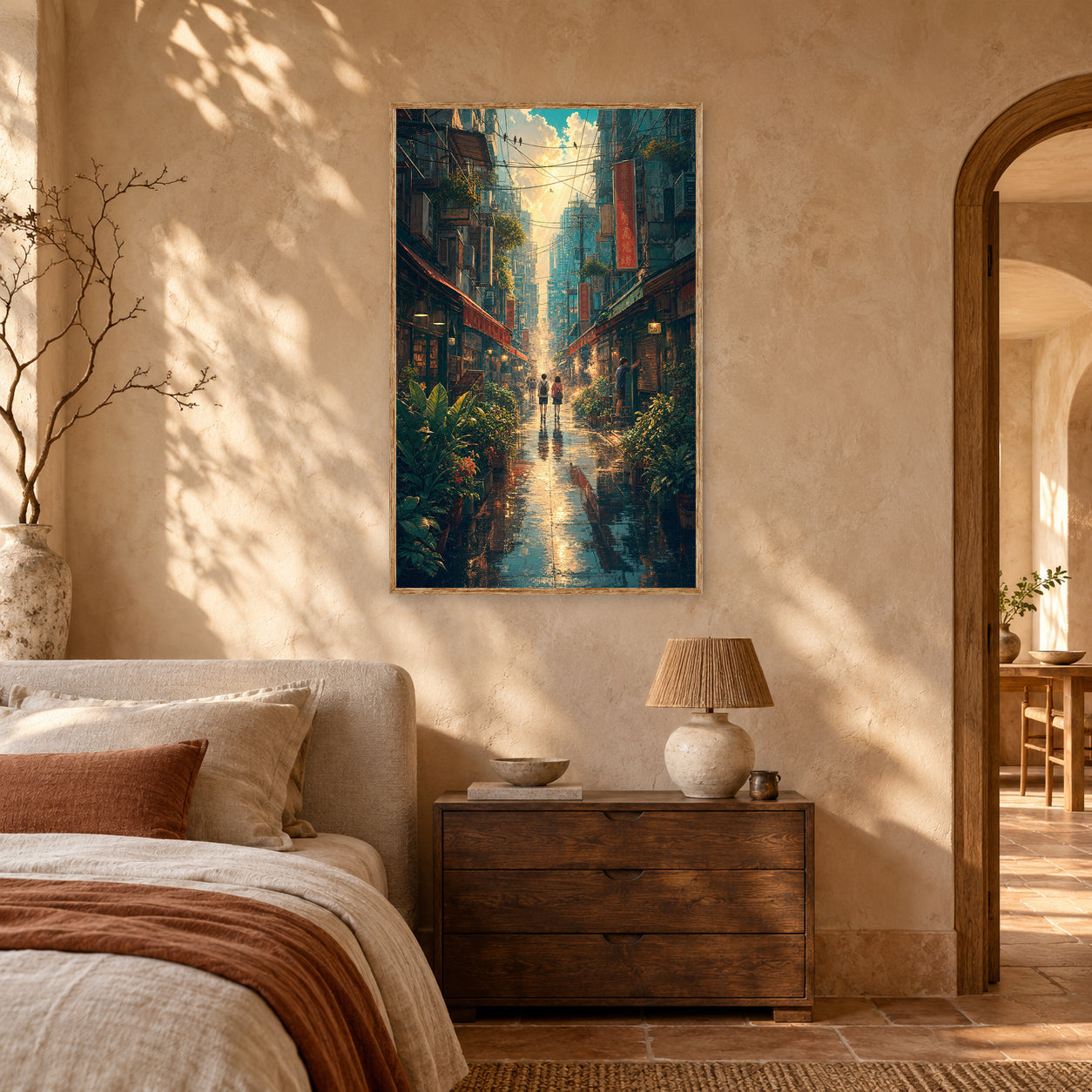 Sham Shui Po Hong Kong After Typhoon First Sun Wall Art Print poster room mockup 5