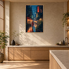 Sham Shui Po Hong Kong Monsoon Lantern Alley Wall Art Print poster room mockup 2